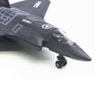 thumbnail image 2 of Simución de aleación de fundición a arrojar hacia atrás luz sonido Airline Fighter modelo de soporte Negro CUTICAT Modelos de aviones en miniatura, 2 of 7