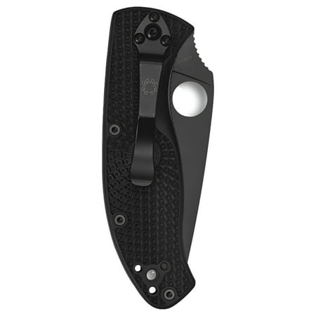 Spyderco Black Fiberglass Reinforced Nylon FRN Tenacious Liner Lock Stainless Pocket Knife