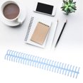 thumbnail image 4 of Spiral Binding Coil, 10Pcs Sheet Binding Comb Plastic Pretty Colour  For Page Light Blue, 4 of 8