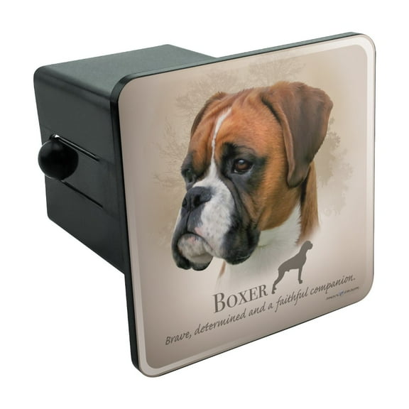Boxer Dog Breed Tow Trailer Hitch Cover Plug Insert