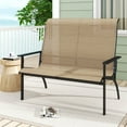 thumbnail image 4 of Costway 2-Person Patio Garden Bench with High Back and Armrests  880 lbs Weight Capacity, 4 of 10