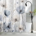 thumbnail image 2 of Vintage Floral Fabric Shower Curtain Watercolor Flowers Washable Shower Curtains for Bathroom, Waterproof Bath Curtain with Hooks Home Decor 36x72in, 2 of 8