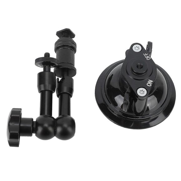 Support à ventouse pour caméra de voiture, support solide, rotation universelle à 360°, base de 8 cm pour trépied, caméra d'action