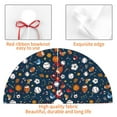 thumbnail image 3 of KLL 48" Christmas Tree Skirt Ball Sports Xmas Tree Skirts Mat for New Year Xmas Holiday Party Indoor Outdoor Home Decoration, 3 of 5