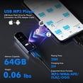 thumbnail image 4 of Reproductor MP3 RUIZU de 128 GB con Bluetooth 5.3, radio FM y grabadora de voz, 4 of 8