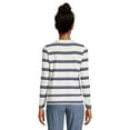 thumbnail image 2 of Lands' End Women's Petite Relaxed Supima Cotton Long Sleeve Crewneck T-Shirt, 2 of 3