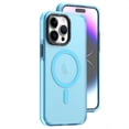 thumbnail image 2 of Funda TEKKU Matte Color para iPhone 15 Trans Azul compatible con MagSafe, 2 of 5