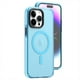 thumbnail image 2 of Funda TEKKU Matte Color para iPhone 15 Trans Azul compatible con MagSafe, 2 of 5