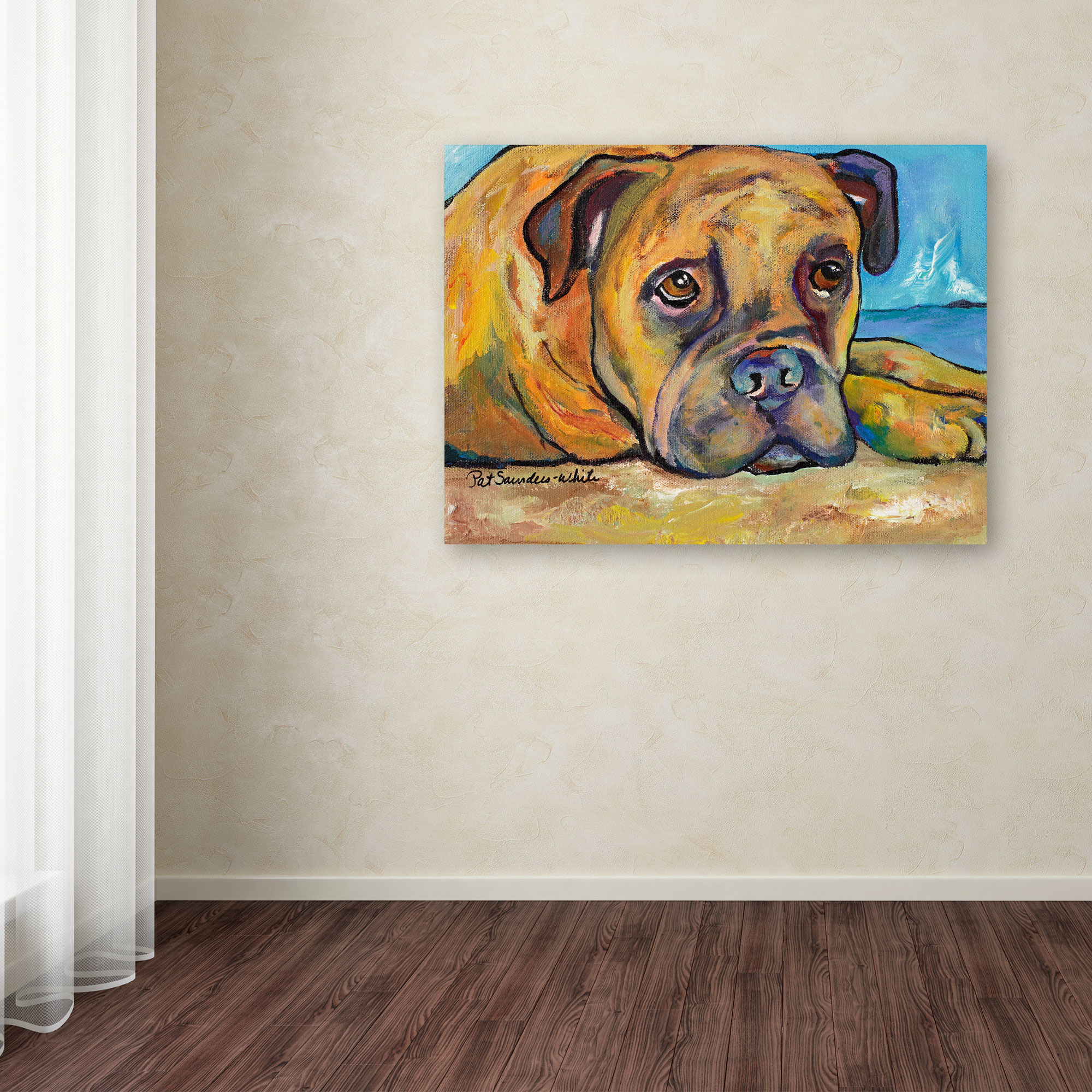 Trademark Fine Art "Lexie" Canvas Art by Pat Saunders-White