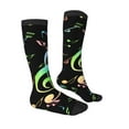 thumbnail image 3 of Fotbe Music Notes print Women's Men's Novelty Crew Socks Cotton Socks Knee High Socks for Walking,Running,Nurses,Pregnancy, 3 of 8