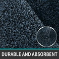 thumbnail image 3 of Tapis d'Entrée Intérieur, Tapis de Porte Antidérapant Doux Lavable en Machine Ultra Absorbant et Résistant Intérieur Ou Extérieur Tapis de Porte avant - 60 x 90cm, Bleu/noir, 3 of 5