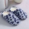 thumbnail image 3 of Leopard Fuzzy Slippers for Women Indoor Cozy Memory Foam House Shoes Plush Warm Winter Ladies Bedroom Slip on, 3 of 6
