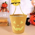thumbnail image 5 of Twfbrm Halloween Candy Bucket, Trick or Treat Bag with Handle, Handheld Pumpkin Snack Pails Multipurpose Reusable Canvas Tote Bags Portable Goodie Basket Hallowrrn Party Favor Supplies for Kids, 5 of 6
