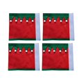 thumbnail image 2 of 4 piezas de vendas navideñas para patas de caballo, decoración navideña para caballos, accesorios para caballos Rojo, 2 of 9