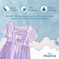 thumbnail image 3 of Disney Girls' Frozen Fantasy Nightgown, Elsa Regal in Purple, 6, 3 of 6