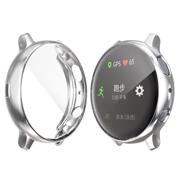 Funda para Samsung Galaxy Watch Active 2 Active 1 44mm Accesorios de parachoques Protector Cobertura completa Protección de pantalla de silicona Tan Jianjun unisex