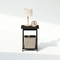 thumbnail image 5 of Furinno Tidur Criss-Crossed Nightstand, Bedside Table, Espresso, 5 of 5