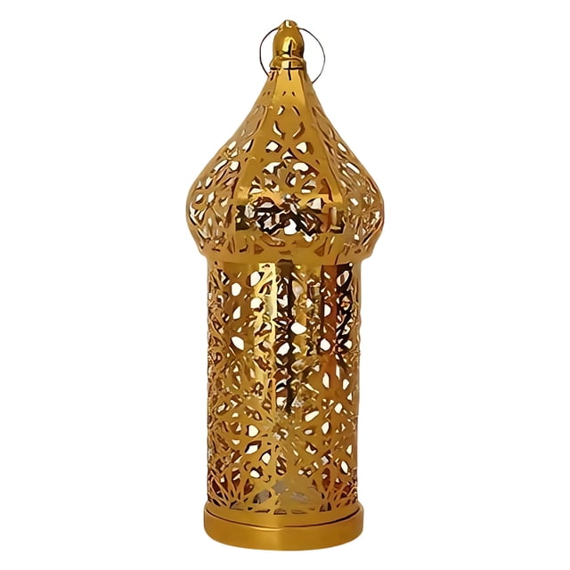 Hogar y jardín, herramientas y mejoras para el hogar, faroles decorativos marroquíes, soportes de hierro de metal con farolillos, adornos dorados huecos Glim para Ramadán, marcos para faroles decorat