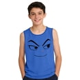 thumbnail image 4 of Boys Sleeveless Manga Tank Top - Soft Stretchy 95 Polyester 5 Spandex Breathable Summer Shirt for Kids, Cool Blue,Size 14 T, 4 of 6