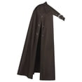 thumbnail image 2 of SAWOBUUN Medieval Half Shoulder Cape Renaissance Split Shawl Cavalier Shawl Shrug Ranger's Cloak LARP, 2 of 8