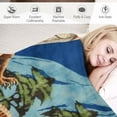 thumbnail image 3 of RUIYC T-Rex Kids Bedding Super Soft Throw, () White, 3 of 6