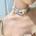 thumbnail image 4 of CIYISON Cute Lace Collar Necklace Sweet Rhinestone Bear Choker Lovely Clavicle Chain, 4 of 11