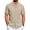 Khaki, variant on GENTS BLISS Short Sleeve Mens Dress Shirts Casual Solid Shirts for Men Regular Oxford Tops with Pocket