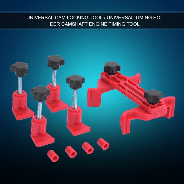 Kit de herramientas de bloqueo de árbol de levas de abrazadera de leva doble universal de 5 piezas/juego, juego de herramientas de sincronización de motor de engranaje de rueda dentada automática para Khall Tendencias