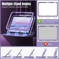 thumbnail image 4 of MoKo Case for iPad 11-inch (A16) 11th Generation Case 2025/ iPad 10th Generation Case with Pencil Holder 2022 10.9", Built-in Screen Protector Clear Back, Multi Angle Viewing Stand, Purple, 4 of 8