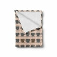 thumbnail image 2 of Espresso Grey Soft Flannel Fleece Throw Blanket, Repetitive Hot Drink Cup in Pastel Tones Coffee Tea, Cozy Plush for Indoor and Outdoor Use, 50" x 60", Pale Peach Grey Sepia, by Ambesonne, 2 of 6