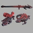 thumbnail image 4 of 3D Printed Dragon Toy, PLA Material, 12.09 x 2.34 x 1.56 Inches, Assorted Colors, 4 of 7