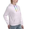 thumbnail image 2 of Yiaed Kawaii Cat Paw Print Womens Casual Hoodies Crew Neck Long Sleeve Sweatshirts With Pocket Pullover Tops Women's Hooded Sweatshirt-Small, 2 of 5