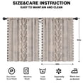 thumbnail image 2 of Blackout Kids Curtains,Boho Bohemia Geometric Line Art Childrens Insulated Curtains Set Of 2,Bedroom Essentials,Toddler Room Decor 42"x54"(106x137cm), 2 of 4