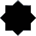 thumbnail image 2 of Siena 5.35 in. x 5.35 in. Glossy Black Ceramic Star-Shaped Wall and Floor Tile (5.37 sq. ft./case) (27-pack), 2 of 5
