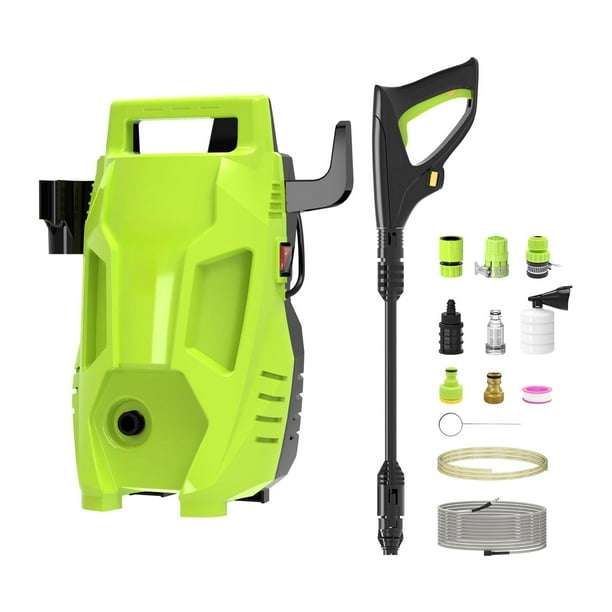 Equipo de limpieza a presión para coches, incluye boquillas intercambiables y es ideal para muebles