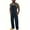 Dark Blue, variant on WAVSUF Multiple Pockets Cargo Pant for Mens Denim Overalls Pants Work Multiple Pockets Cargo Pant Dark Blue Size M