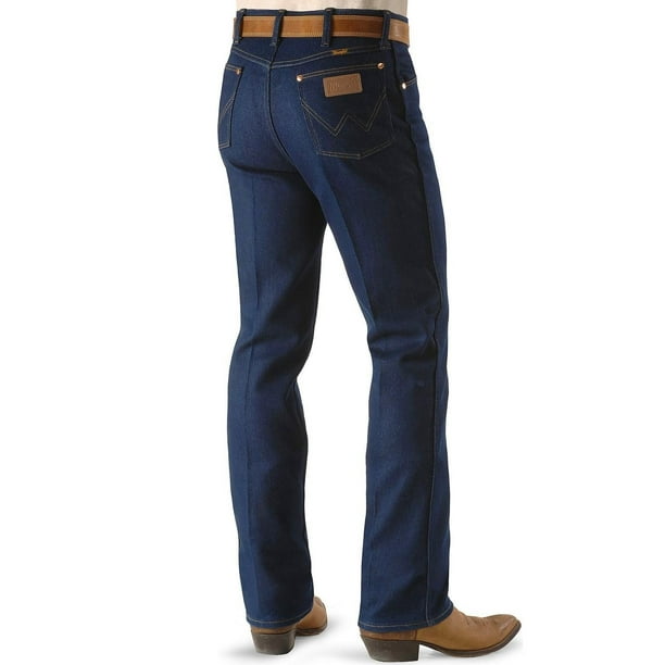 Wrangler Men's Western Regular boot cut Jean,navy stretch,42x30 - Walmart .com