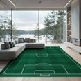 thumbnail image 2 of ODIKA 6'x9' Washable Area Rug Stadium Lines Goal Durable Interactive Football Soccer Field Playful Expressive for Dining Room, Under Table, Office Décor, Non-Slip Chair-Friendly, 2 of 7