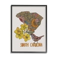 thumbnail image 2 of Stupell Industries Detailed South Carolina State Flower Blossoms Pattern Graphic Art Gray Framed Art Print Wall Art, Design by Valentina Harper, 2 of 5