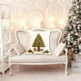 thumbnail image 4 of Christmas Print PillowCase Linen Sofa Cushion Cover Home Decor Cushion Cover Family Pillowcase, 4 of 7