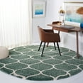 thumbnail image 3 of SAFAVIEH Hudson Arline Plush Geometric Shag Area Rug, Light Green/Ivory, 4' x 6', 3 of 7