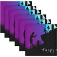 thumbnail image 5 of GZHJMY Zombie Halloween Satin Napkins 20x20 in,Soft Washable Cloth Dinner Napkins Square Table Napkins Decor for Party Wedding Banquet and Dinner 4PCS Decorative Washcloths, 5 of 7