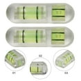 thumbnail image 2 of BTOER 2PCS Bubble Level Transparent Acrylic Bubble Level Protractor High Precision Cylinder Level Horizontal Bead Measuring Tools, 2 of 9