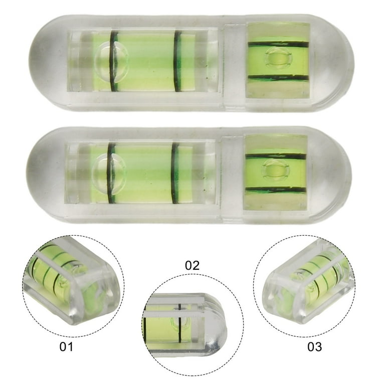 Mini Livella A Bolla In Acrilico A T - 29x9x8.3 Mm - Precisione Per Regolazioni