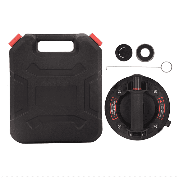 Dawot Glass Suction Cup, 8in Vacuum Suction Cups Heavy Duty Industrial Tile Suction Cup for Replace Windshield, Tile Granite Lifting, Window Replacement, 230lbs Load Capacity（Black）