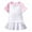 Pink, variant on Girls Athletic Tennis Dress Outfit with Built-In Skort for Play and Comfortable Movement,Size 5-6 Years