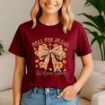 thumbnail image 5 of Fall For Jesus He Never Leaves Coquette Bow Christian, Thanksgiving Shirt,Turkey Tee,Holiday Gift ,Happy Thanksgiving Tshirt,Turkey Day,Family Gobble ,Pumpkin,, 5 of 5