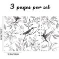 3 Sheets Branches and Birds Rub on Transfers for Crafts and Furniture