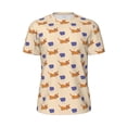 thumbnail image 5 of Wukai Dachshund Print Men's Short-Sleeved Mesh T-Shirt,Quick-Dry Short Sleeve Workout T-Shirt-, 5 of 8