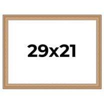 29x21 Frame Charleston Honey Brown Solid Wood Picture Frame Width 1.75 Inches | Interior Depth 0.5